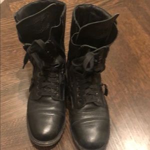 Chanel combat boot